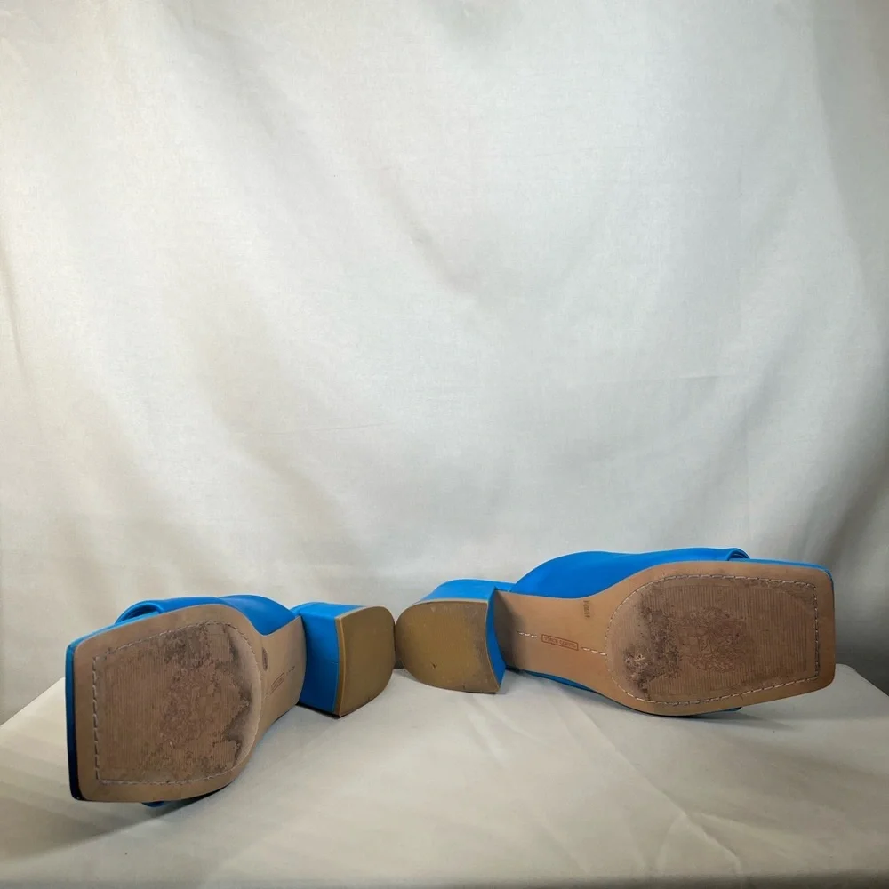Vince Camuto Vibrant Blue Mules - Picture 12 of 12